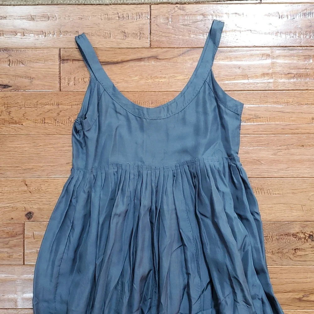 Jigsaw Silk Blue Sleeveless Tank Dress - Picture 6 of 9
